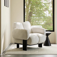 Fauteuil de loisirs rétro français avec structure en bois massif, pour salon, balcon, chambre, simple, pour une personne, fauteuil paresseux