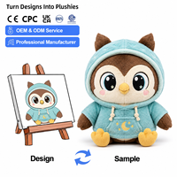 Fabricant de jouets en peluche personnalisés, conception sur mesure, jouets en peluche renard de dessin animé, poupée, créez votre propre animal en peluche