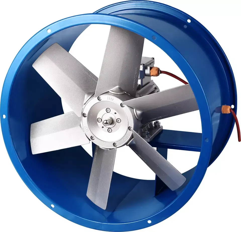 Büyük boy endüstriyel duvar tipi Fan yüksek hız salınan güçlü duvara monte eksenel akış fanı