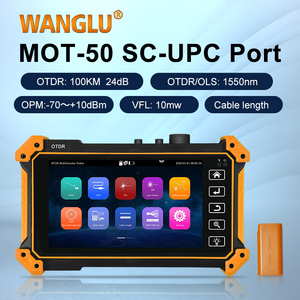 WANGLU 5.55 นิ้วหน้าจอสัมผัส 1310/1550nm 26/24dB OTDR/VFL/OPM/LS/เคเบิลtesterในหนึ่งtesterไฟเบอร์ออปติคอล - Product Image 2