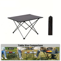 Table pliante en fer pour œufs roulés - Pliable et facile à transporter, mobilier d'extérieur pour barbecue, camping, voyages en moto et randonnée