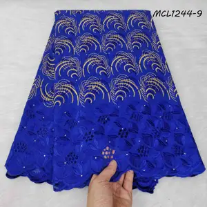 Voile Wholesale Fashionable Sarees New Fashion Tissu De Broderie Suisse 5 Yards African Swiss for Wedding and Party Lace