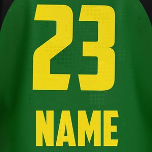 Sudadera juvenil de manga larga de hip-hop con letras y números cosidos para práctica de hockey para adultos - Product Image 3