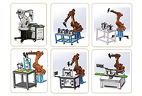 Brazo robótico programable CNC de primera calidad para soldar y cortar con componentes de núcleo de motor y PLC