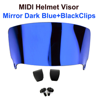 Visières en acrylique effet miroir pour la collection de casques Riddle MIDI, pour les fans présentant des visières de football