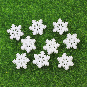 100Pcs Giáng Sinh Nhựa Trắng Long Lanh Flatback Bông Tuyết Cabochon Slime Charms Cho Điện Thoại Trường Hợp Hairbow Phụ Kiện Trang Trí Nội Thất Thủ Công - Product Image 4