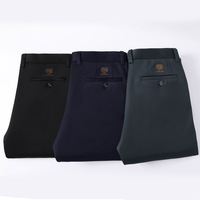 Pantalon de Costume Homme Slim Fit Formel Respirant Infroissable à Devant Plat pour Bureau et Mariage – Vente en Gros