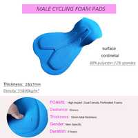 Shorts de cyclisme unisexes personnalisés haute densité, respirants, antichocs, rembourrage 3D, spandex/polyester, coussin de vélo ergonomique