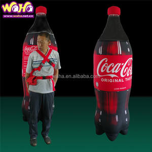 Promotion extérieure événement fête signe sauter <span class=keywords><strong>ballon</strong></span> géant <span class=keywords><strong>gonflable</strong></span> cola bouteille costume modèle - Product Image 1
