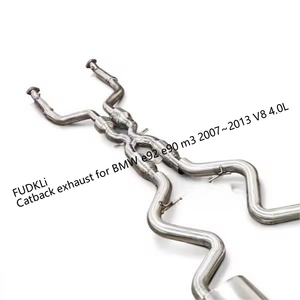 बीएमडब्ल्यू 3-सीरीज़ (ई90 ई92) 304 स्टेनलेस स्टील इलेक्ट्रिक वाल्व एग्जॉस्ट पाइप के लिए थोक कैटबैक एग्जॉस्ट प्रदर्शन में सुधार - Product Image 5