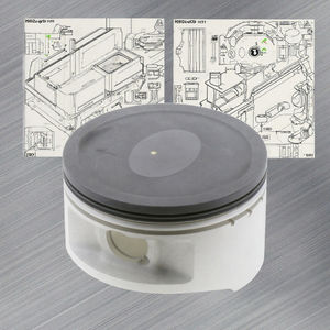 Conjunto de pistón Linhai 400cc LH180, Material de Metal de nueva condición para Linhai Yamaha <span class=keywords><strong>Keeway</strong></span> Jinlang Feishen Scooter ATV - Product Image 2