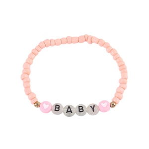 Bracelet personnalisé lumineux avec initiale, perles de verre qui brillent dans le noir, cadeau pour filles, Saint-Valentin, anniversaire, religieux - Product Image 3