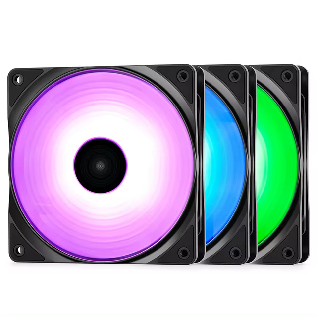 DEEPCOOL RF120-3IN 3 Pack RGB LED PWM Fan for Gaming Desktop PC