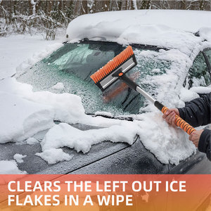 Có thể điều chỉnh thanh nhôm xe tuyết bàn chải và băng <span class=keywords><strong>scraper</strong></span> cho xe kính chắn gió tuyết làm sạch với có thể tháo rời đầu - Product Image 2