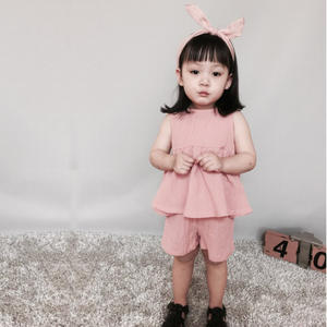 Conjunto de Ropa para Niños, Ropa de Verano para Bebés Recién Nacidos, Vestido Elegante para Niñas, Traje de Pantalón de Proveedores Chinos - Product Image 2