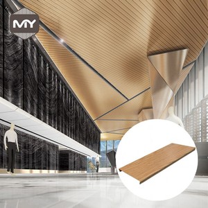 Paneles de <span class=keywords><strong>Techo</strong></span> Aislantes de Aleación de Aluminio MEIYU con Aspecto de Madera para Uso en Interiores de Centros Comerciales y Gimnasios, Insonorizados e Ignífugos - Product Image 6