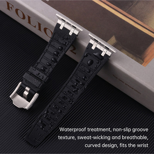 Nuovi Cinturini di Lusso in Silicone per Smartwatch Serie <span class=keywords><strong>6</strong></span> <span class=keywords><strong>7</strong></span> 8 Ultra, Cinturino in Metallo e Gomma da 44mm 45mm 49mm - Product Image 6