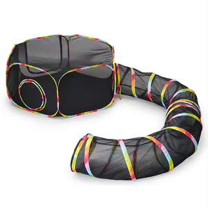 Tunnel per animali domestici pieghevole da esterno, <span class=keywords><strong>recinto</strong></span> colorato in rete per <span class=keywords><strong>gatti</strong></span>, casetta gioco per <span class=keywords><strong>gatti</strong></span>, all'ingrosso - Product Image 2