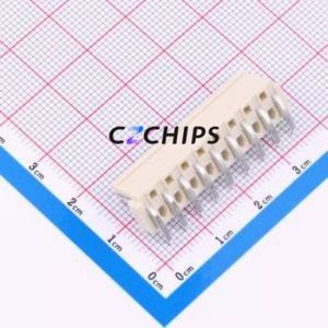 BX-VH3.96-9PWZ-GW Wire-to-Board Pin Header Bent Lead Through Hole,P=3.96mm Connector 1x9P 3.96mm Right Angle Insert VH - Product Image 2