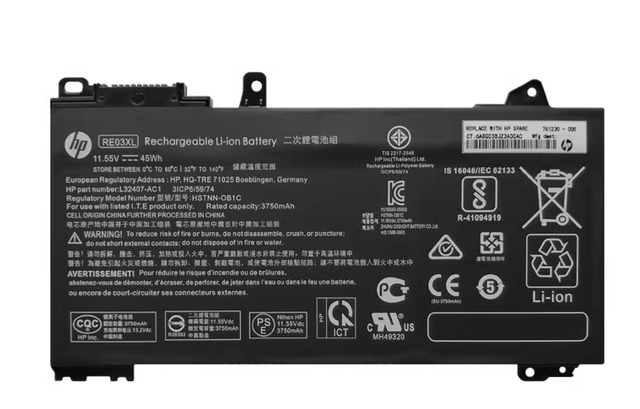 Genuine New Laptop Battery L33637-002 3-Cell RE03XL REO3XL Battery for HP ProBook 430 440 445 450 G6