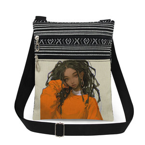 Borse da <span class=keywords><strong>donna</strong></span> <span class=keywords><strong>borsa</strong></span> a tracolla borse nere da <span class=keywords><strong>donna</strong></span> pacchetto <span class=keywords><strong>postino</strong></span> ricamato africano americano decorativo Billetera - Product Image 4