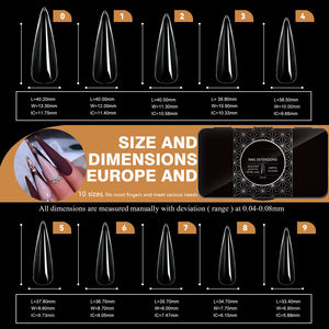 600 pièces/boîte clair carré cercueil <span class=keywords><strong>ongles</strong></span> artificiels acrylique <span class=keywords><strong>ongles</strong></span> conseils Extension personnalisé Transparent sans Trace <span class=keywords><strong>faux</strong></span> <span class=keywords><strong>ongles</strong></span> conseils - Product Image 4