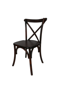 Chaise à dossier croisé en bois antique massif <span class=keywords><strong>pour</strong></span> repas, banquets, extérieur et <span class=keywords><strong>villa</strong></span>, <span class=keywords><strong>location</strong></span> de haute qualité <span class=keywords><strong>pour</strong></span> mariages et restaurants - Product Image 4