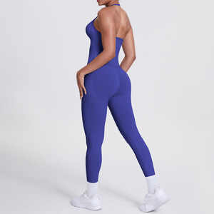 Conjunto Deportivo PASUXI para <span class=keywords><strong>Mujer</strong></span>, Talla XL, Ligero, Transpirable, Ropa Deportiva Sólida, Top Deportivo sin Espalda, con Detalles Fruncidos - Product Image 4