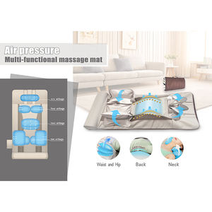 Groothandel Full Body Elektrische Luchtcompressie <span class=keywords><strong>Massage</strong></span> Mat Met Trillingen En Verwarming Rug Nek Shiatsu <span class=keywords><strong>Massage</strong></span> Matras Customb - Product Image 2