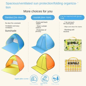 Portable monocouche été tente bébé tente de <span class=keywords><strong>plage</strong></span> pour <span class=keywords><strong>plage</strong></span> <span class=keywords><strong>parasol</strong></span> pique-nique Camping Simple pliant <span class=keywords><strong>Parasol</strong></span> pour enfants tente - Product Image 6