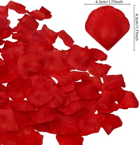 Lot <span class=keywords><strong>de</strong></span> 100 comprimés <span class=keywords><strong>de</strong></span> pétales <span class=keywords><strong>de</strong></span> rose colorés pour la décoration <span class=keywords><strong>de</strong></span> mariage ou <span class=keywords><strong>de</strong></span> la Saint-Valentin pétales artificiels non tissés vente en gros - Product Image 1