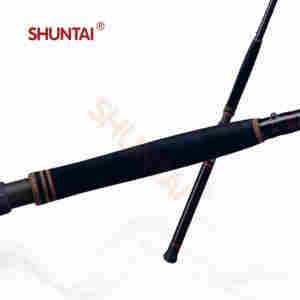 อุปกรณ์ตกปลา SHUNTAI/SMP90M/คันเบ็ดตกปลาแซลมอน/2.75 เมตร/2 ท่อน/แอคชั่นปานกลาง/70% คาร์บอน 24T + 30% <span class=keywords><strong>UD</strong></span>-GLASS - Product Image 5