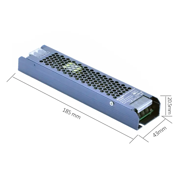 Fuente de alimentación ip20 para tira de luces, controlador led de voltaje constante de 12v, 24v, 60w, 100w, 250w, de pequeño tamaño