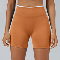 Shorts de sport taille haute grande taille légers et sans coutures - Shorts de gym et de yoga extensibles dans quatre directions avec taille élastique