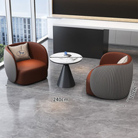 Bureau de vente moderne haut de gamme Ensemble de négociation Table de réception accessible Combinaison de chaises pour salon de beauté Loisirs Métal