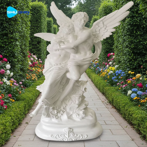 Statua di Angelo in Marmo Bianco Lucidato a Mano di Alta Qualità <span class=keywords><strong>per</strong></span> Decorazione Giardino Esterno Personalizzata dalla Fabbrica in Vendita - Product Image 6