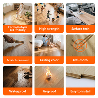 Parquet en chêne européen, bois de 15 mm, blanc, haute qualité, lisse, FSC, faible teneur en formaldéhyde, T&G, multicouche, installation facile pour bureau