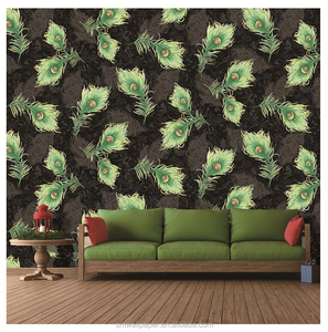 <span class=keywords><strong>Papier</strong></span> <span class=keywords><strong>peint</strong></span> décoratif mural 3D aux couleurs magnifiques, plumes <span class=keywords><strong>de</strong></span> <span class=keywords><strong>paon</strong></span> - Product Image 2