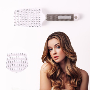 Peigne démêlant à dents larges, grand peigne massant le cuir chevelu, pour usage domestique, en plastique, outil de coiffage unisexe - Product Image 4