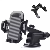 Support de téléphone universel pour voiture, robuste et stable, à ventouse, support de téléphone portable 2 en 1