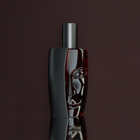 Bouteilles de parfum de luxe noires de qualité supérieure, 1oz, 30, 50, 100 ml, conception personnalisée, bouteille de pompe à pulvérisation en verre à brume fine, vente en gros