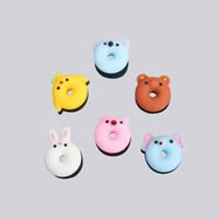 Jouet Mochi Squishy en forme de Donut Animal Mignon - Jouet Sensoriel Anti-Stress à Pincer pour Enfants, Doux et Apaisant, Idéal pour les Fêtes et Cadeaux
