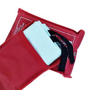 Fire <b>Blanket</b> 1.0m X 1.0m Fiberglass Fireproof For Hotel Safety Escape - Product Image 2