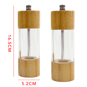 Regolabile in ceramica legno acrilico Mill Set portatile manuale macina sale pepe per la casa cucina <span class=keywords><strong>ristorante</strong></span> uso mulini in scatola - Product Image 6