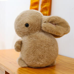 Jouet en peluche lapin réaliste et moelleux en gros, lapin en peluche fait à la main, exquis, prêt à offrir pour la décoration de panier de Pâques - Product Image 5