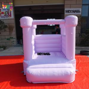 Mini châteaux gonflables en PVC rose pastel à installation rapide, bon marché et populaires en Chine, pour les anniversaires d'enfants - Product Image 5