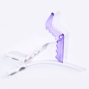 Pinces à cheveux professionnelles en gros pour femmes, en forme d'alligator, transparentes <span class=keywords><strong>avec</strong></span> cristaux, logo personnalisé, outils de <span class=keywords><strong>coiffure</strong></span> pour salons de beauté et barbiers - Product Image 3