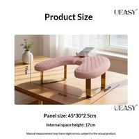 Coussin de main professionnel en forme de U pour nail art avec support plat, étanche en PU, support de téléphone réglable, accessoires de table pour salon