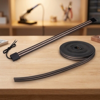 Ruban magnétique flexible, bande électrique souple et fine, rail de guidage électrique pour étagère, rail LED découpable à l'envi