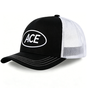 Gorras Trucker de 5 Paneles con Logotipo Bordado Personalizado, Bordado 3D en Relieve, Malla ACE, Unisex, Adulto, Primavera Verano, Dos Tonos, Transpirables, Venta al Por Mayor - Product Image 2